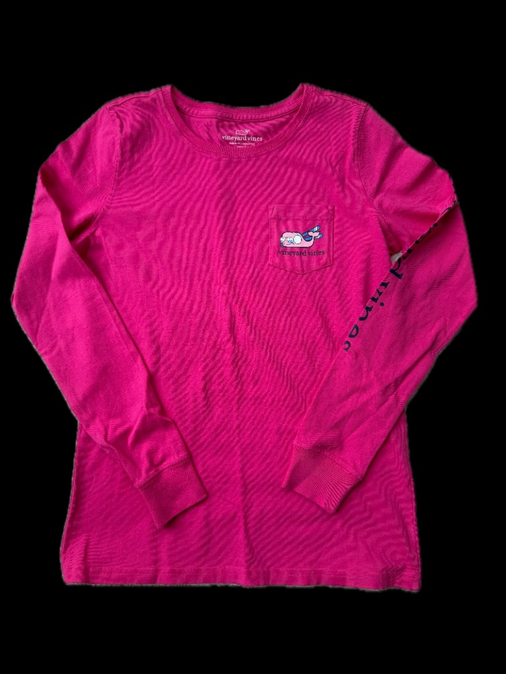 Vineyard Vines Fuchsia Ski Long-Sleeve T-Shirt Size XXS